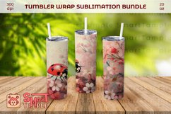Ladybug print wraps, Ladybug 20oz tumbler, Ladybug 20oz wrap Product Image 4