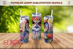 Owl tumbler accessories, Owl wraps for tumblers, Owl wrap Product Image 4