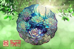 Succulents wind spinner,plants wind spinner,10 inch spinner Product Image 7