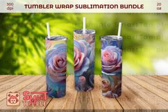 Roses wraps for tumblers,Flowers themed drinkware,Roses wrap Product Image 4