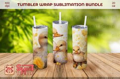Duck family tumbler wrap, Duck pattern sublimation,Duck wrap Product Image 4