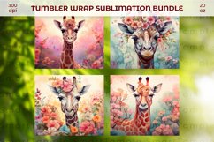 Giraff tumbler wrap,Giraff wraps for tumblers, Giraff 20oz Product Image 5