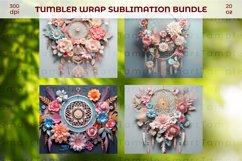 Dream catcher tumbler wrap,Dream catcher pattern sublimation Product Image 5