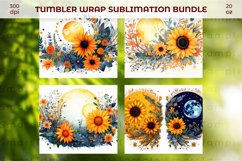 Sunflower print wraps, 20oz sunflower tumbler,Sunflower wrap Product Image 5