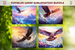 Eagle wraps for tumblers, Eagle themed drinkware, Eagle wrap Product Image 5