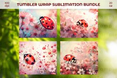Ladybug print wraps, Ladybug 20oz tumbler, Ladybug 20oz wrap Product Image 5