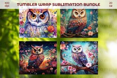 Owl tumbler accessories, Owl wraps for tumblers, Owl wrap Product Image 5