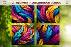 20 oz skinny tumbler sublimation png design, 3d tumbler wrap Product Image 5