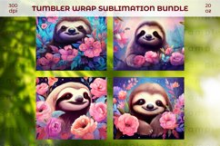 Sloth themed drinkware, Sloth tumbler accessories Product Image 5