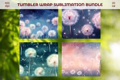 Dandelion 20oz tumbler, Dandelion drinkware, Dandelion wrap Product Image 5