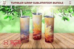 Leaf 20oz tumbler, Leaf wrap pattern, Leaf themed drinkware Product Image 1