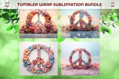 Peace tumbler, Peace pattern sublimation, Peace 20oz tumbler Product Image 5