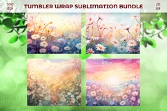 Daisies tumbler accessories, Flowers wrap pattern Product Image 5