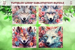 Wolf tumbler wrap, Wolf pattern sublimation,Wolf 20oz wraper Product Image 5