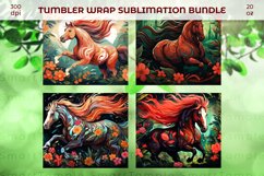 Horse wrap pattern, 20oz horse tumbler, 20oz horse wrap Product Image 5