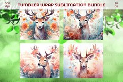 Deer wrap pattern, Deer themed drinkware, Deer tumbler wrap Product Image 5