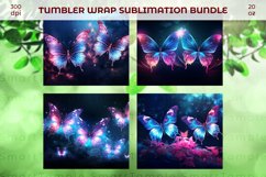 Butterfly tumbler wrap bundle, butterfly sublimation design Product Image 5