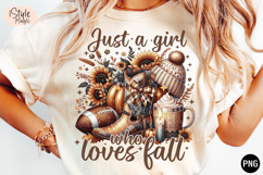 Just A Girl Who Loves Fall PNG Product Image 1