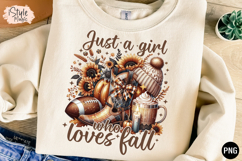 Just A Girl Who Loves Fall PNG Product Image 2