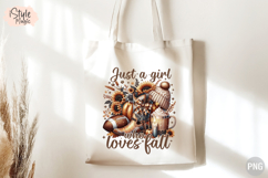 Just A Girl Who Loves Fall PNG Product Image 3