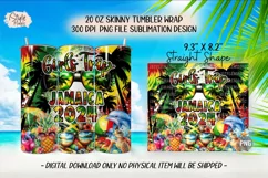 Girls Trip JAMAICA 2024 Rasta Tumbler Wrap Sublimation PNG Product Image 3