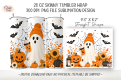 Cute Halloween Ghost 20oz Tumbler Wrap Product Image 2