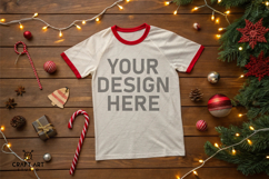 Christmas T-Shirt Mockps, Bella Canva T Shirt Mockup Product Image 1