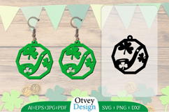 St Patrick&#039;s Day Earrings LaserCut File BUNDLE Product Image 17
