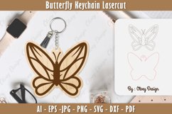 Butterfly Keychain Lasercut Product Image 1