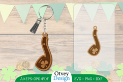 Keychain St Patrick&#039;s Day Lasercut Product Image 1