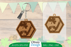 Keychain St Patrick&#039;s Day Lasercut Product Image 1