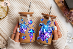 Sea Turtle 16oz Libbey Glass Can Wrap Summer Sublimation PNG Product Image 3