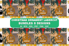 Christmas Ornaments SVG Layered Lasercut BUNDLES 8 DESIGNS Product Image 1