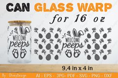 Happy Easter 16 oz Can Glass Wrap SVG Product Image 1