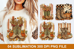 04 Halloween Boots Sublimation - Halloween PNG Design Product Image 1