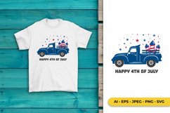 4th of July Truck SVG Product Image 1
