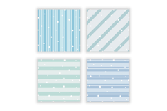 Winter Stripes Digital Paper Patterns | Seamless Pattern Product Image 2