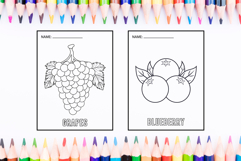 Fruit Coloring Pages for Kids - Coloring Pages Product Image 2