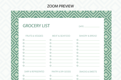 Geometry Grocery List Template | Grocery List | Planner Product Image 2