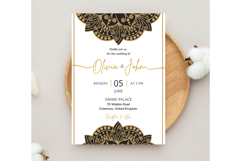 Mandala Wedding Invitation Template | Wedding Invitation Product Image 2