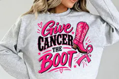 Breast Cancer Boot PNG, Breast Cancer Sublimation Design Product Image 3