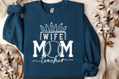Wife Mom Teacher SVG, Back To School SVG Product Image 2