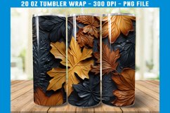 3D Fall Leaves Tumbler Wrap | 3D Fall Tumbler Wrap Product Image 2