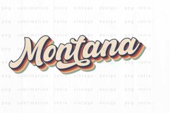 Montana Sublimation Design | PNG | Retro Product Image 1