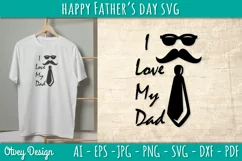 Happy Father's Day SVG | Happy Father's Day Cricut File Product Image 1