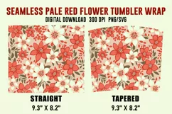 Flower Tumbler Wrap, Flower Sublimation Tumbler Product Image 2