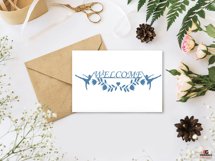 Welcome sign for the entrance door with ballerinas, template Product Image 3
