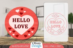 Welcome Sign Valentine Door Lasercut Product Image 1