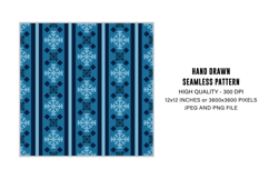 Snowflake Seamless Pattern | WInter Digital Paper Product Image 2