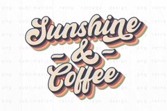 Retro sunshine coffee washed PNG Sublimation Product Image 1
